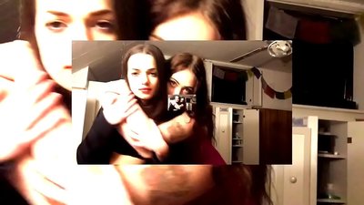 Dwie seksowne brunetki emocjonalne majteczki zostają draniami dziwna suczka